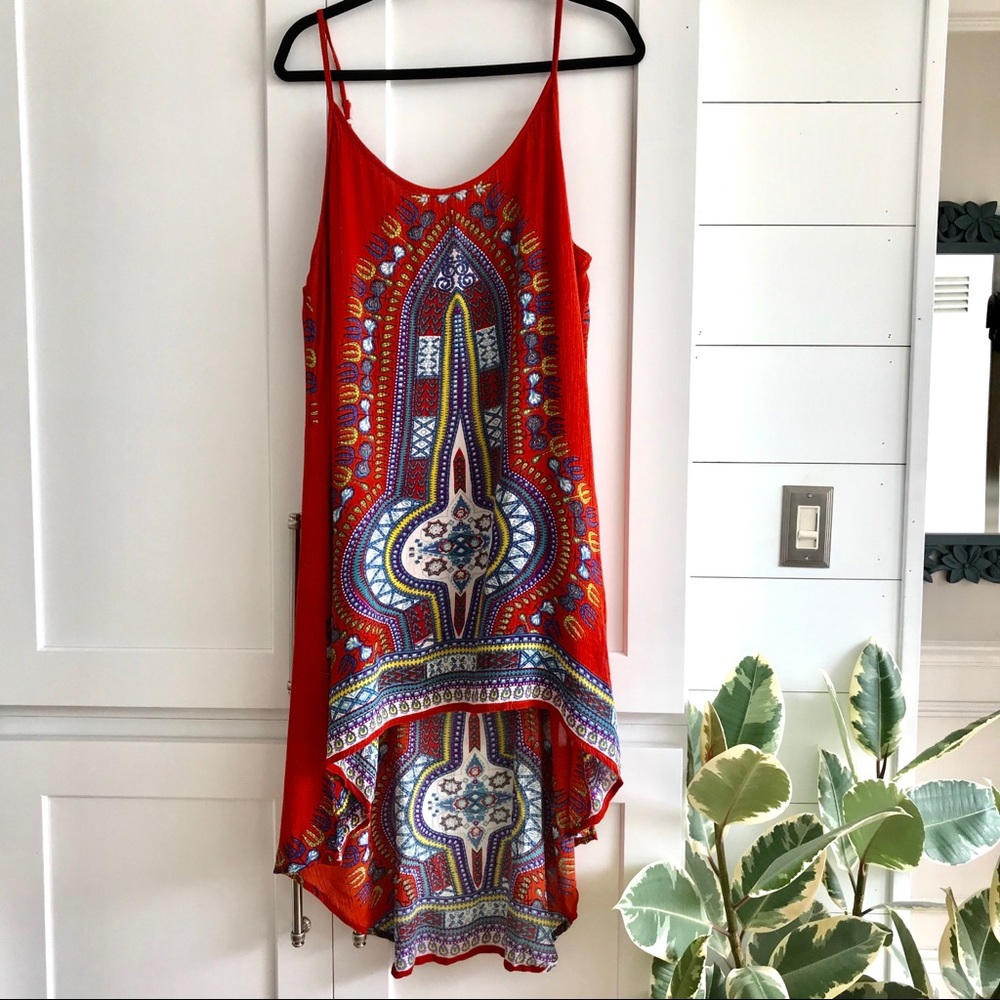 World market boho high low dress L/XL